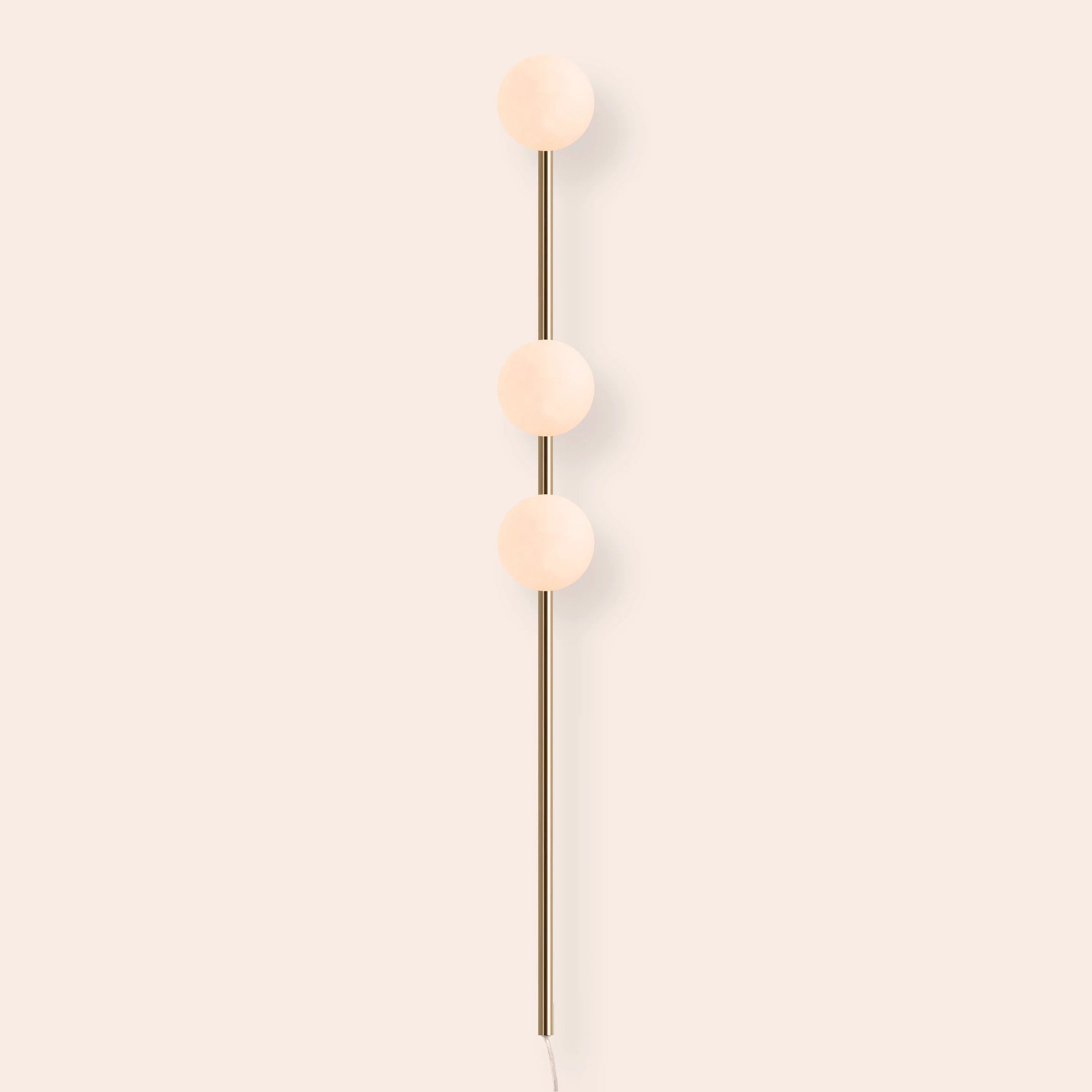 Brass bar plug-in wall light - BlissVeranda
