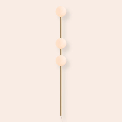Brass bar plug-in wall light - BlissVeranda