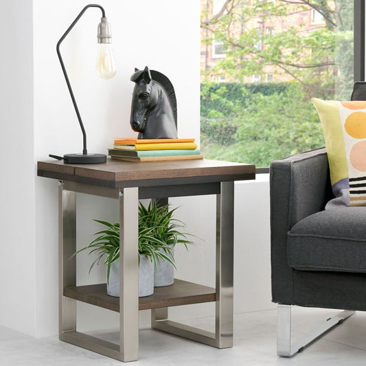 Modern Bentley Designs Tivoli Dark Oak Side Table