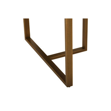 Wooden table leg on a white background