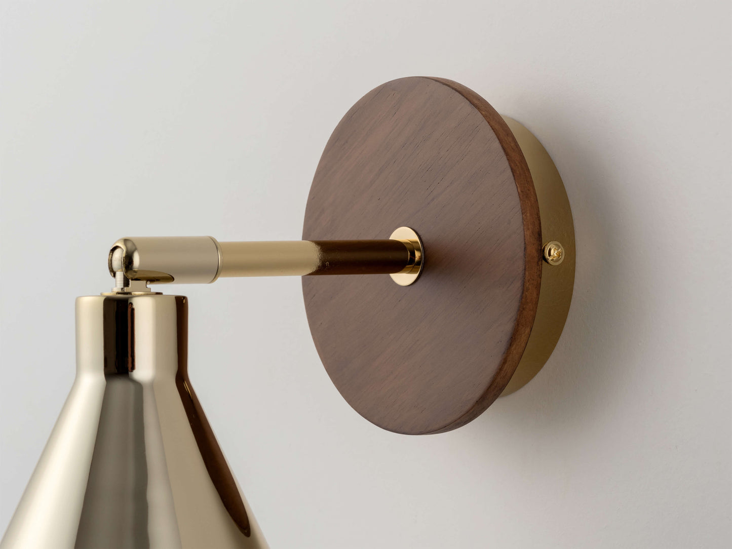 Brass cone wall light - BlissVeranda