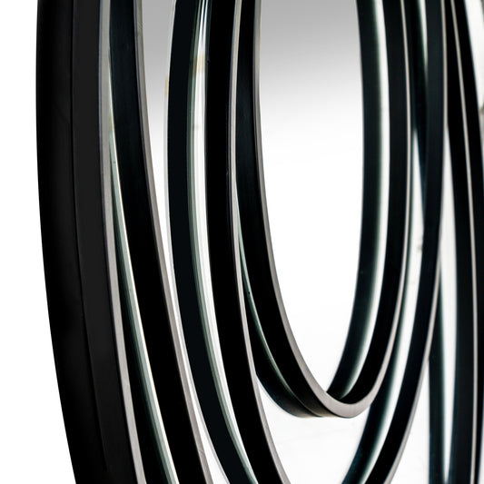 Close-up of black rubber hose on a white background