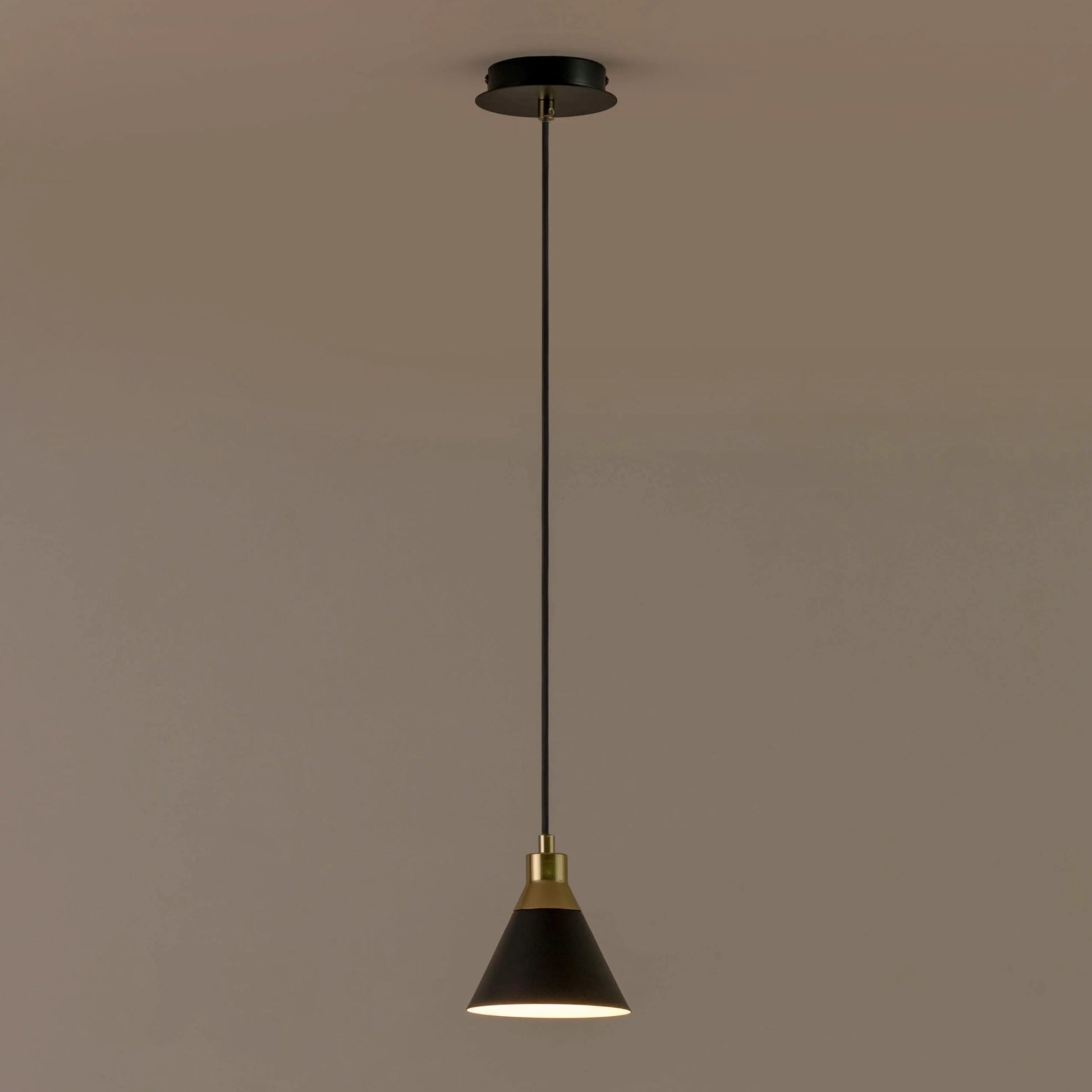 Charcoal grey cone pendant ceiling light  Pendant Ceiling Light BlissVeranda