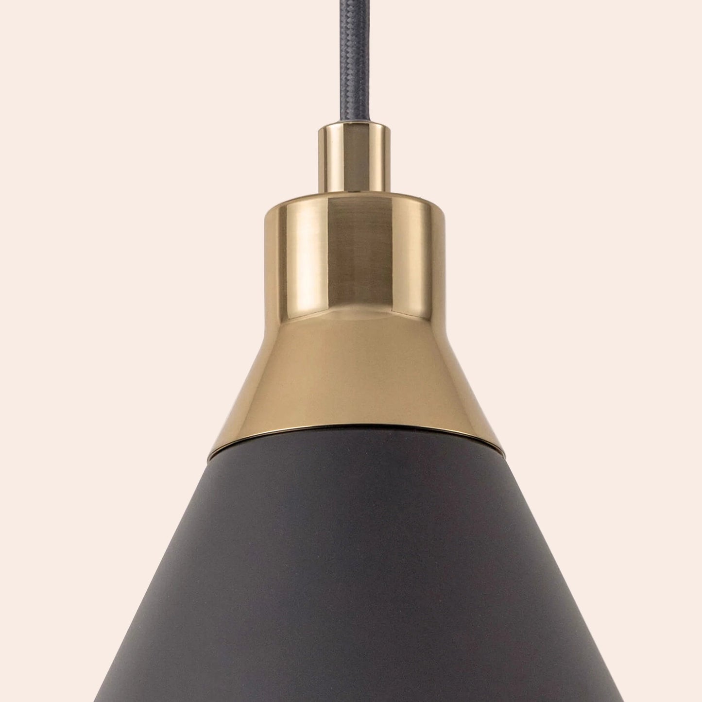 Charcoal grey cone pendant ceiling light  Pendant Ceiling Light BlissVeranda