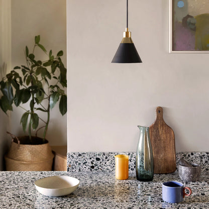 Charcoal grey cone pendant ceiling light  Pendant Ceiling Light BlissVeranda