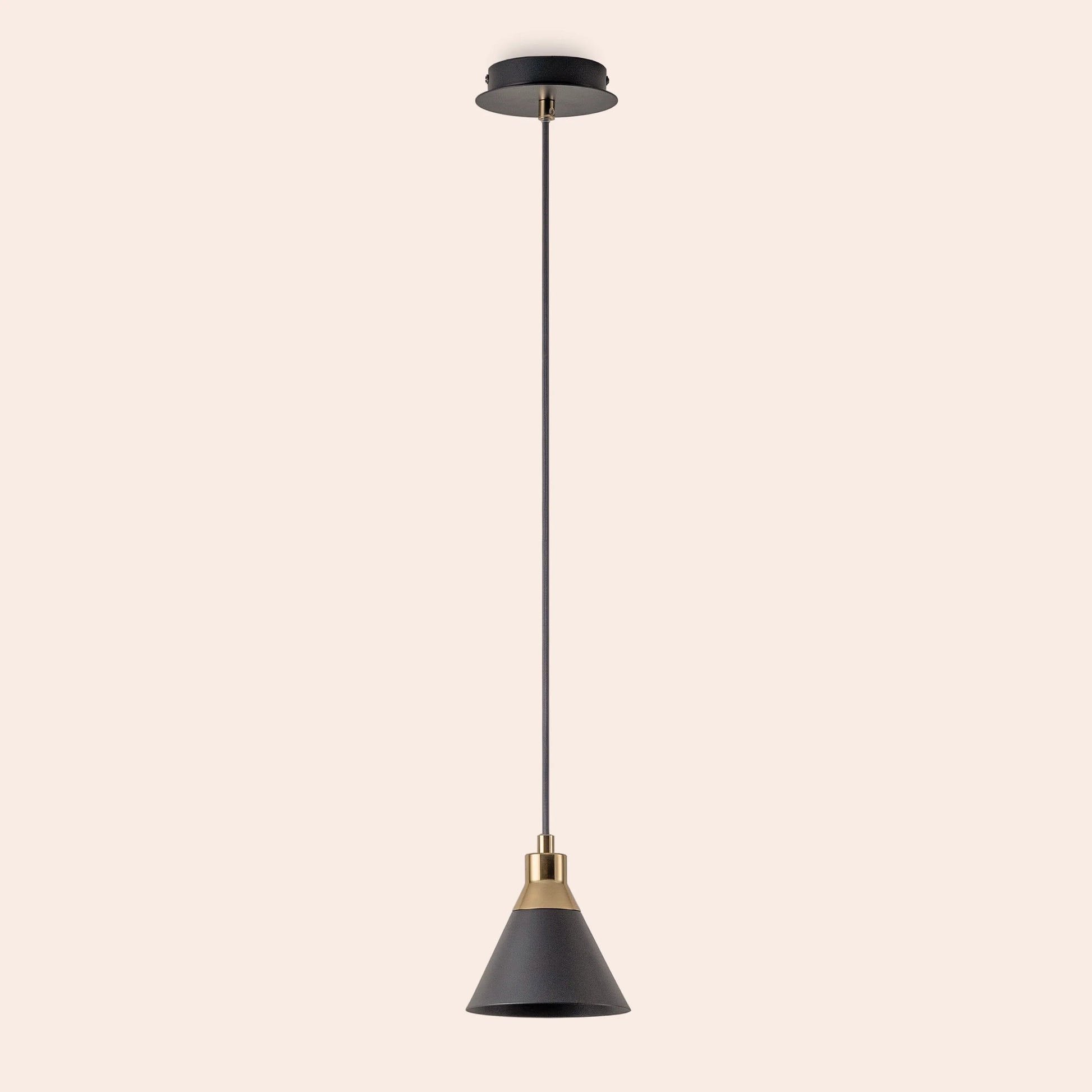 Charcoal grey cone pendant ceiling light  Pendant Ceiling Light BlissVeranda