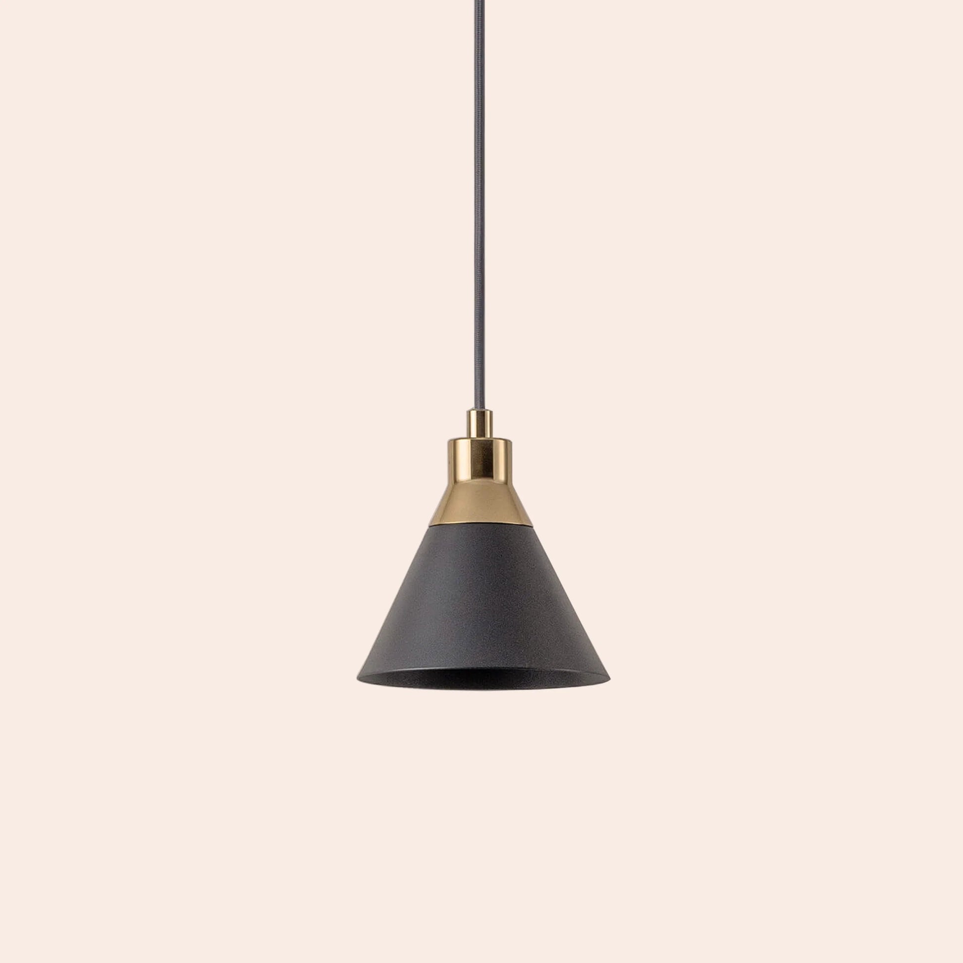 Charcoal grey cone pendant ceiling light  Pendant Ceiling Light BlissVeranda