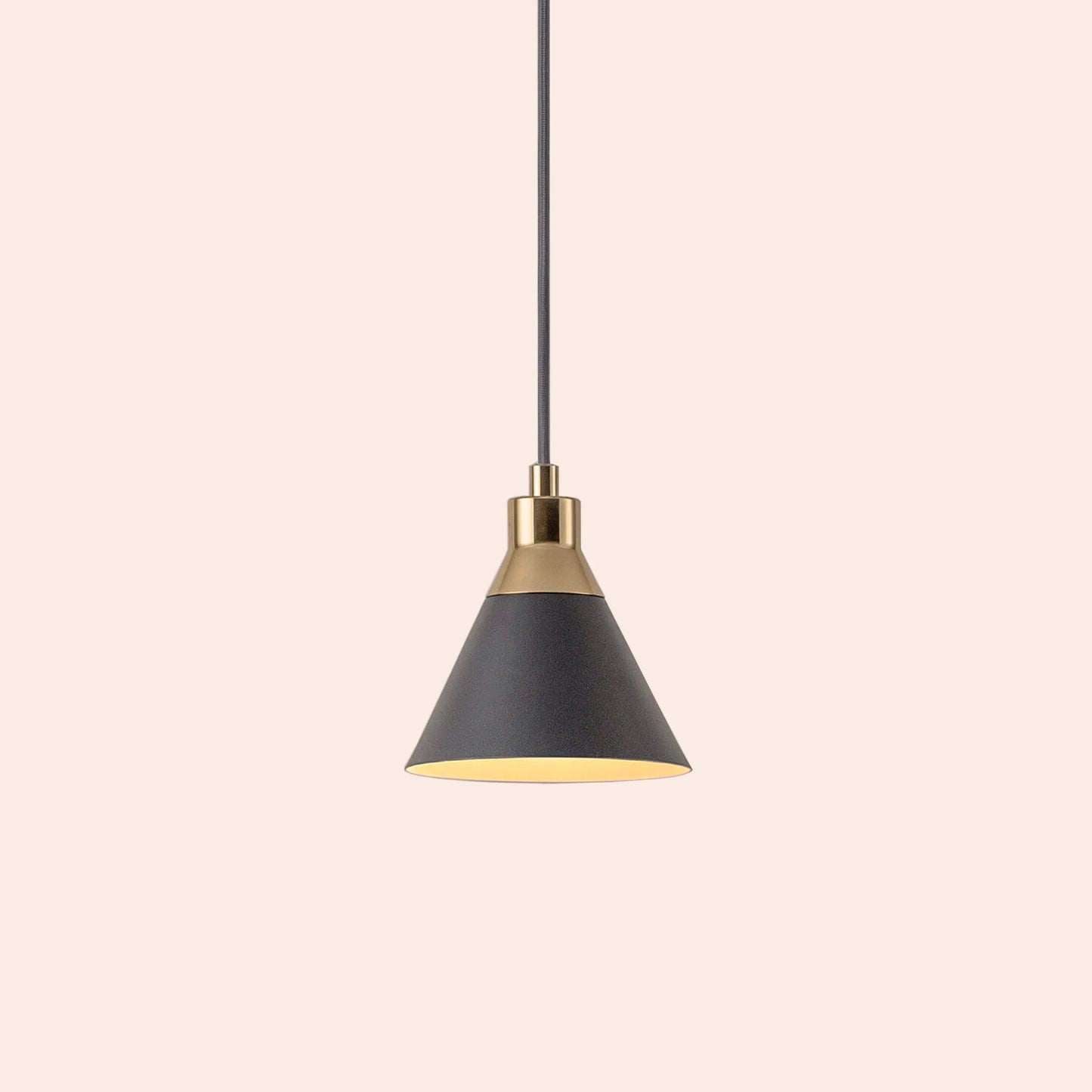 Charcoal grey cone pendant ceiling light  Pendant Ceiling Light BlissVeranda