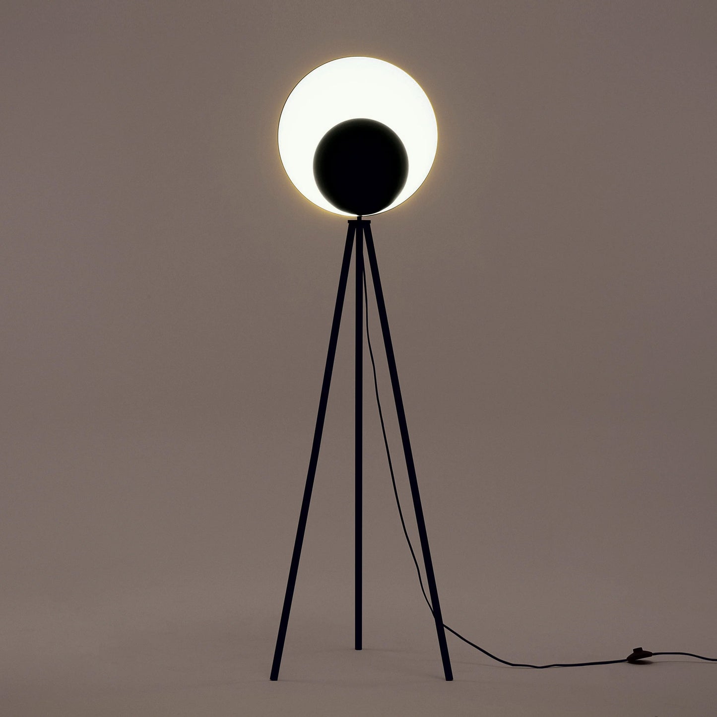 Charcoal grey diffuser floor lamp  Integrated Floor Lamp BlissVeranda