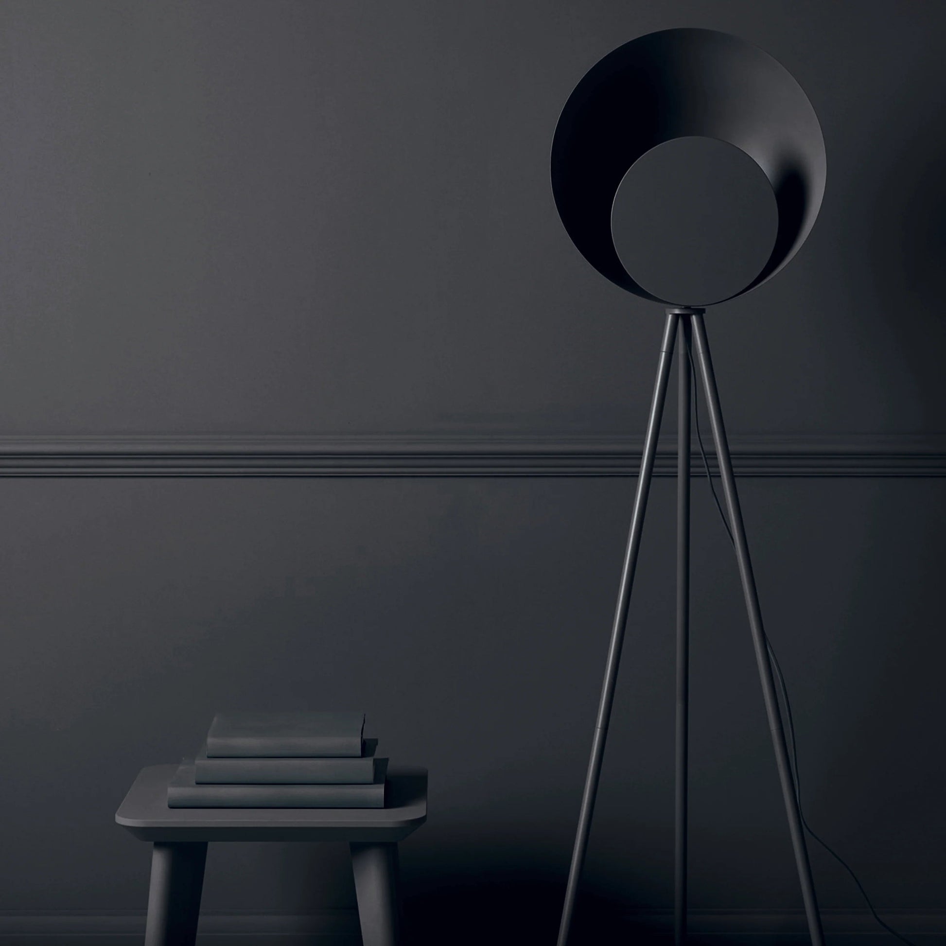 Charcoal grey diffuser floor lamp  Integrated Floor Lamp BlissVeranda