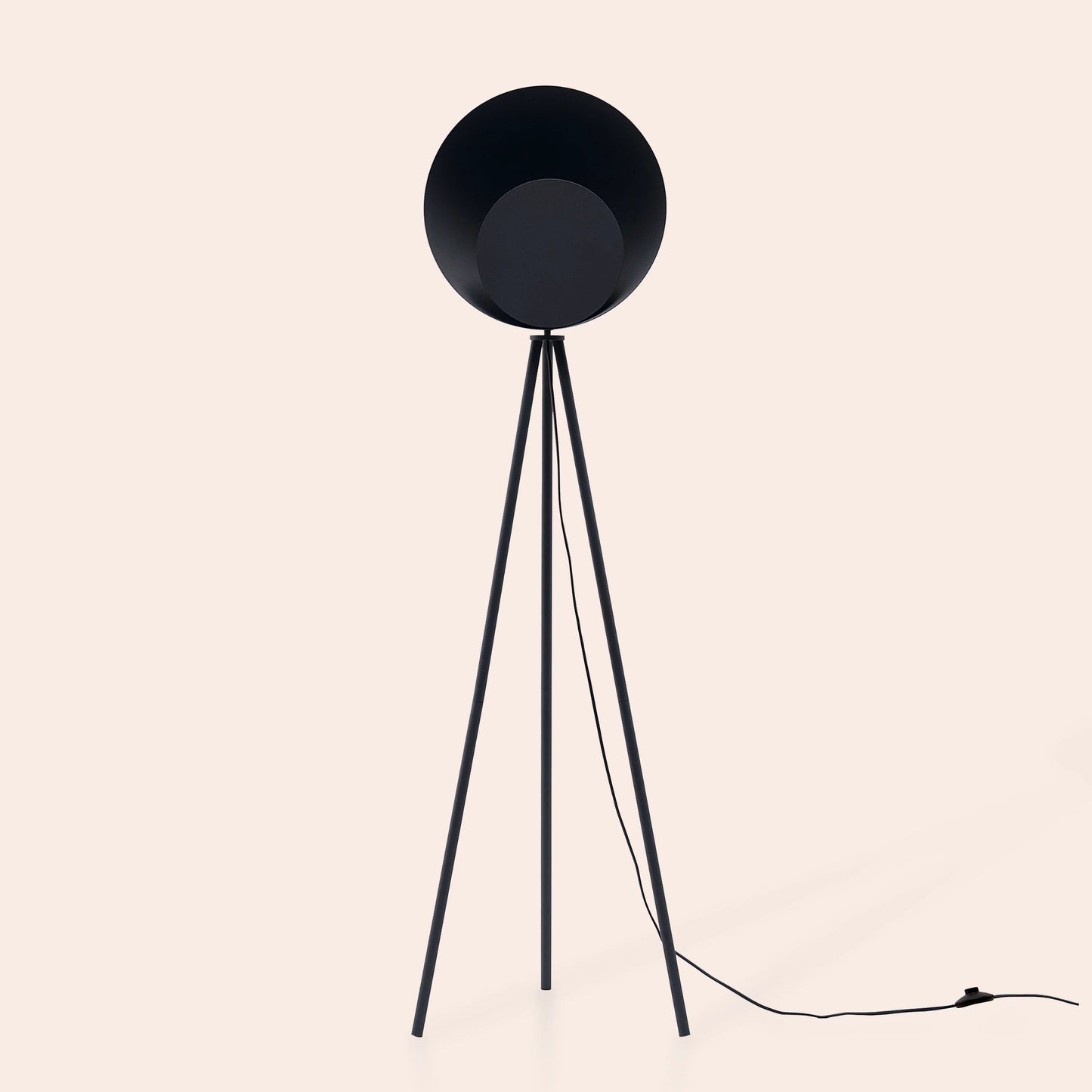 Charcoal grey diffuser floor lamp  Integrated Floor Lamp BlissVeranda