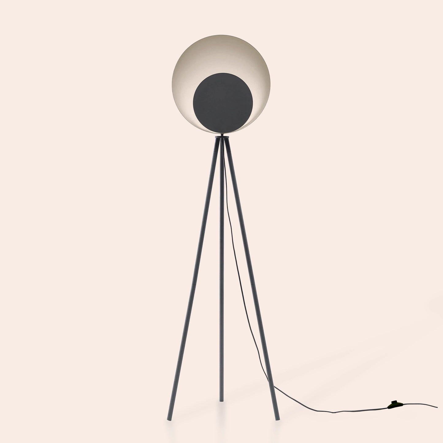 Charcoal grey diffuser floor lamp  Integrated Floor Lamp BlissVeranda