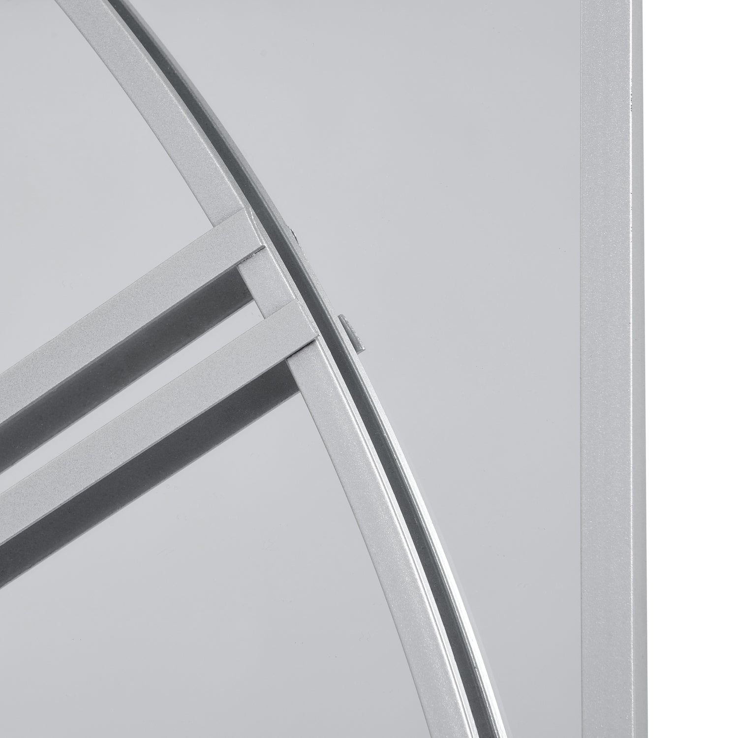 Close-up of a metallic surface with reflective properties