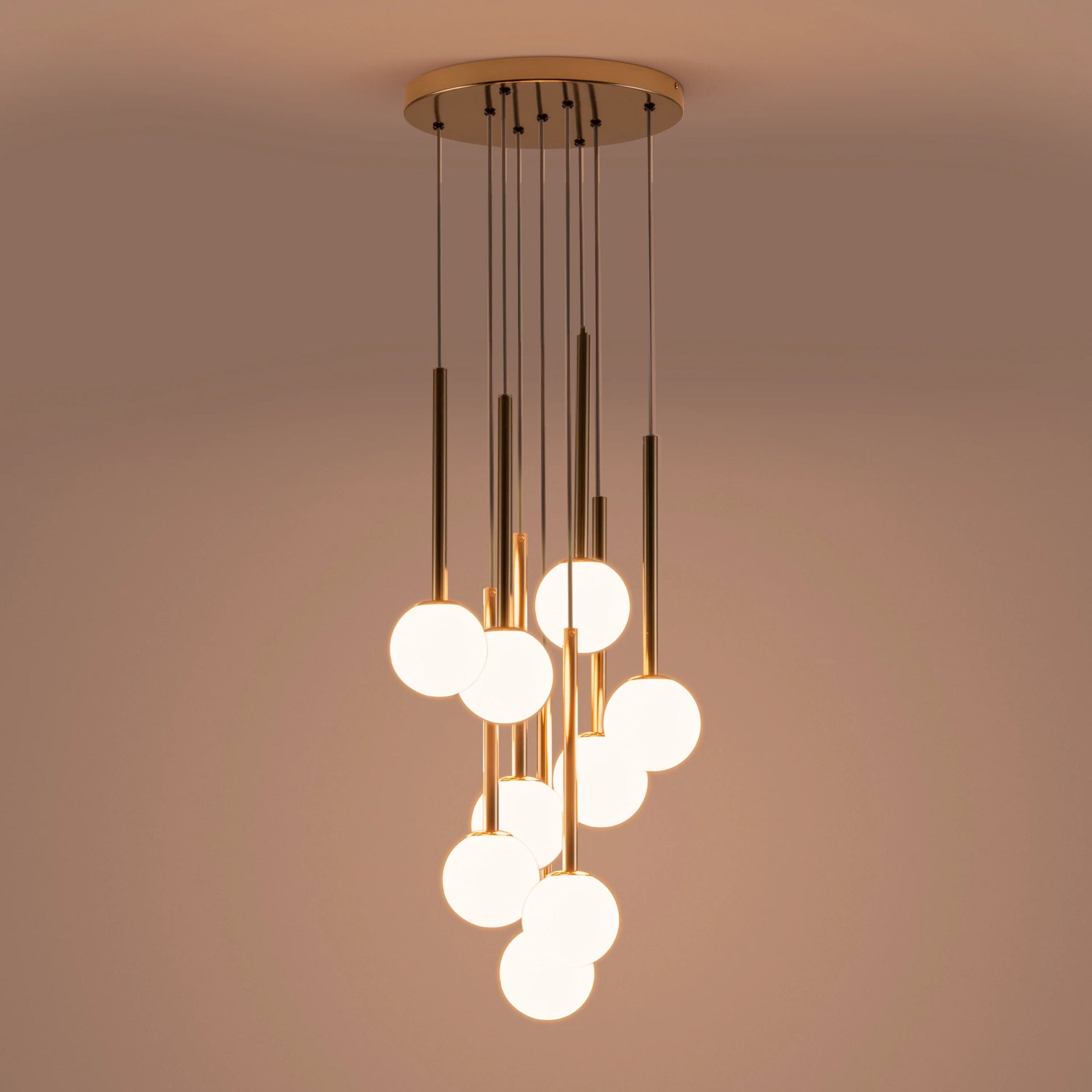 Brass cluster pendant ceiling light  Pendant Ceiling Light BlissVeranda