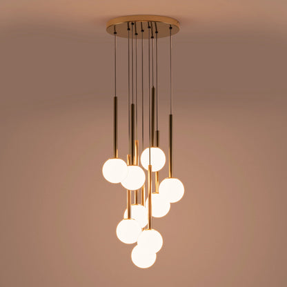 Brass cluster pendant ceiling light  Pendant Ceiling Light BlissVeranda