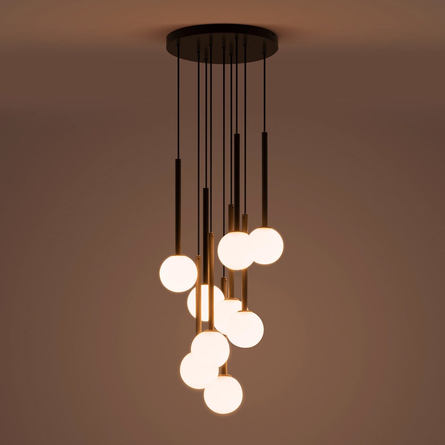 Charcoal grey pendant cluster ceiling light  Pendant Ceiling Light BlissVeranda
