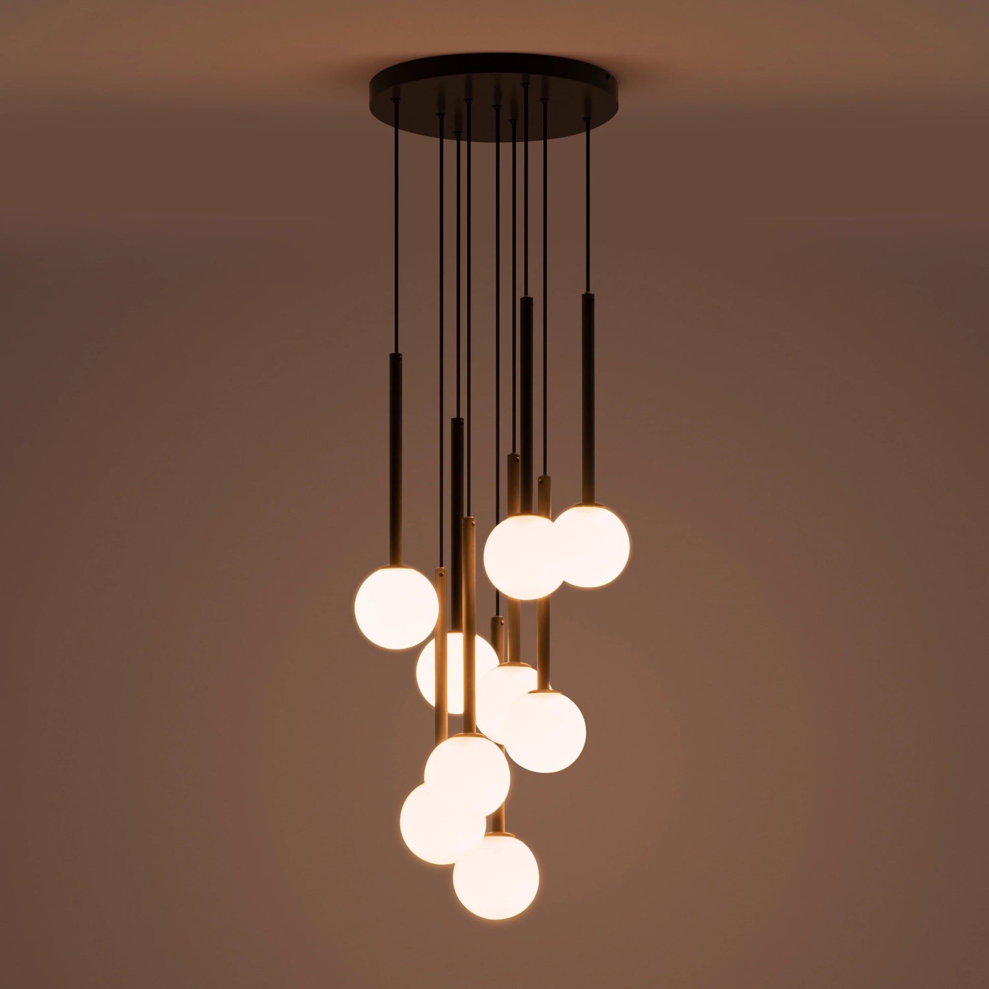 Charcoal grey pendant cluster ceiling light  Pendant Ceiling Light BlissVeranda