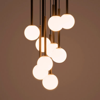 Charcoal grey pendant cluster ceiling light  Pendant Ceiling Light BlissVeranda