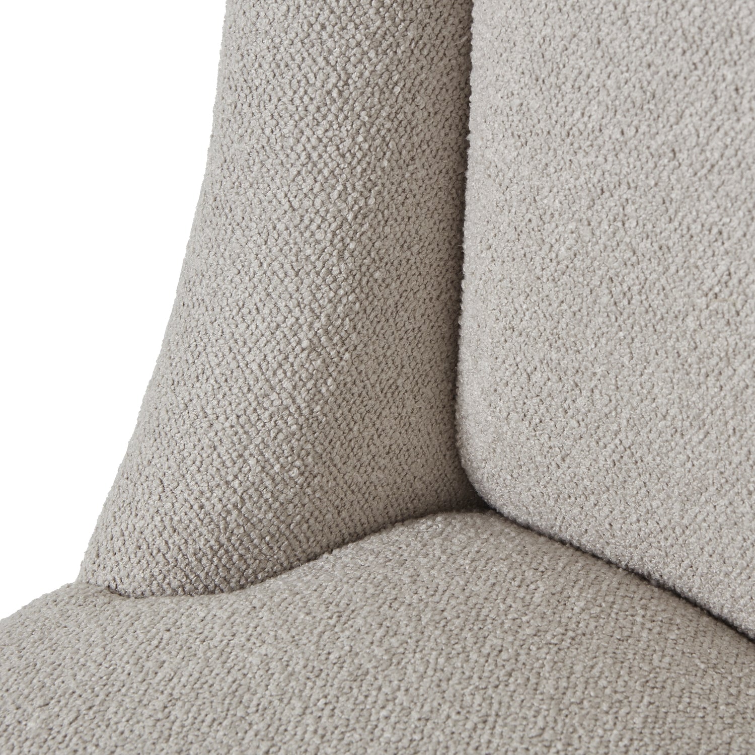 Close-up of a textured gray fabric surface