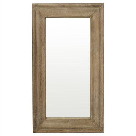 Wooden frame on a white background