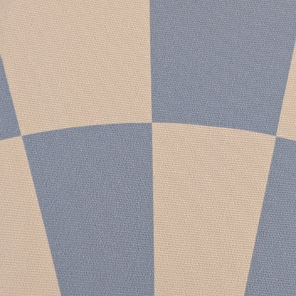 Damson blue check lined cone shade - BlissVeranda