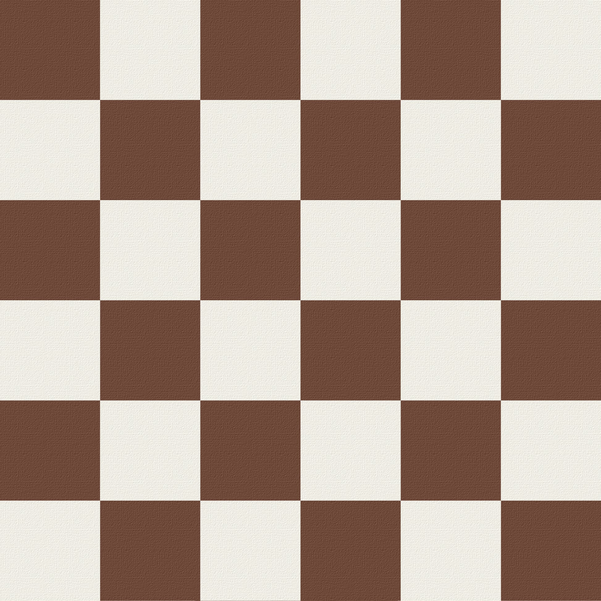 Bark brown check lined drum shade - BlissVeranda