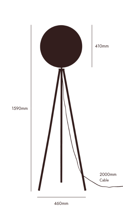Blossom pink diffuser floor lamp  Integrated Floor Lamp BlissVeranda