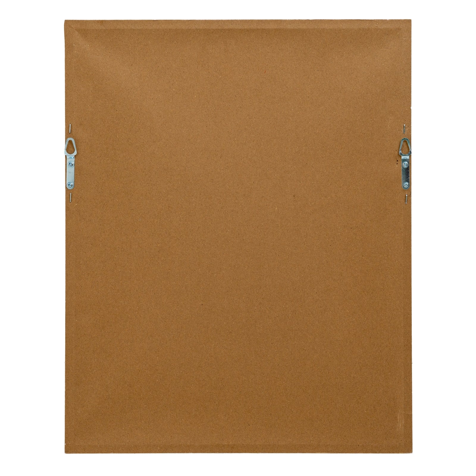 Brown fabric panel with metal clips on a white background