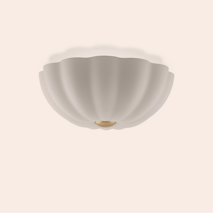 White flower flush ceiling light  Flush Ceiling Light BlissVeranda