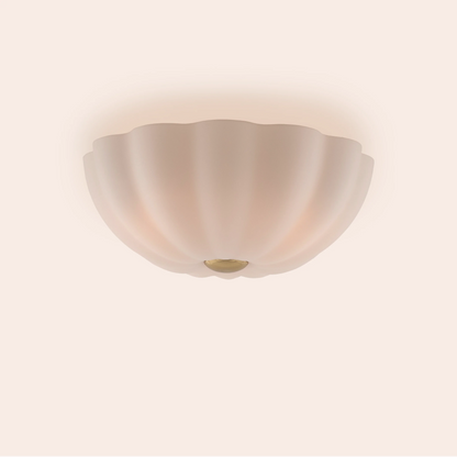 White flower flush ceiling light  Flush Ceiling Light BlissVeranda