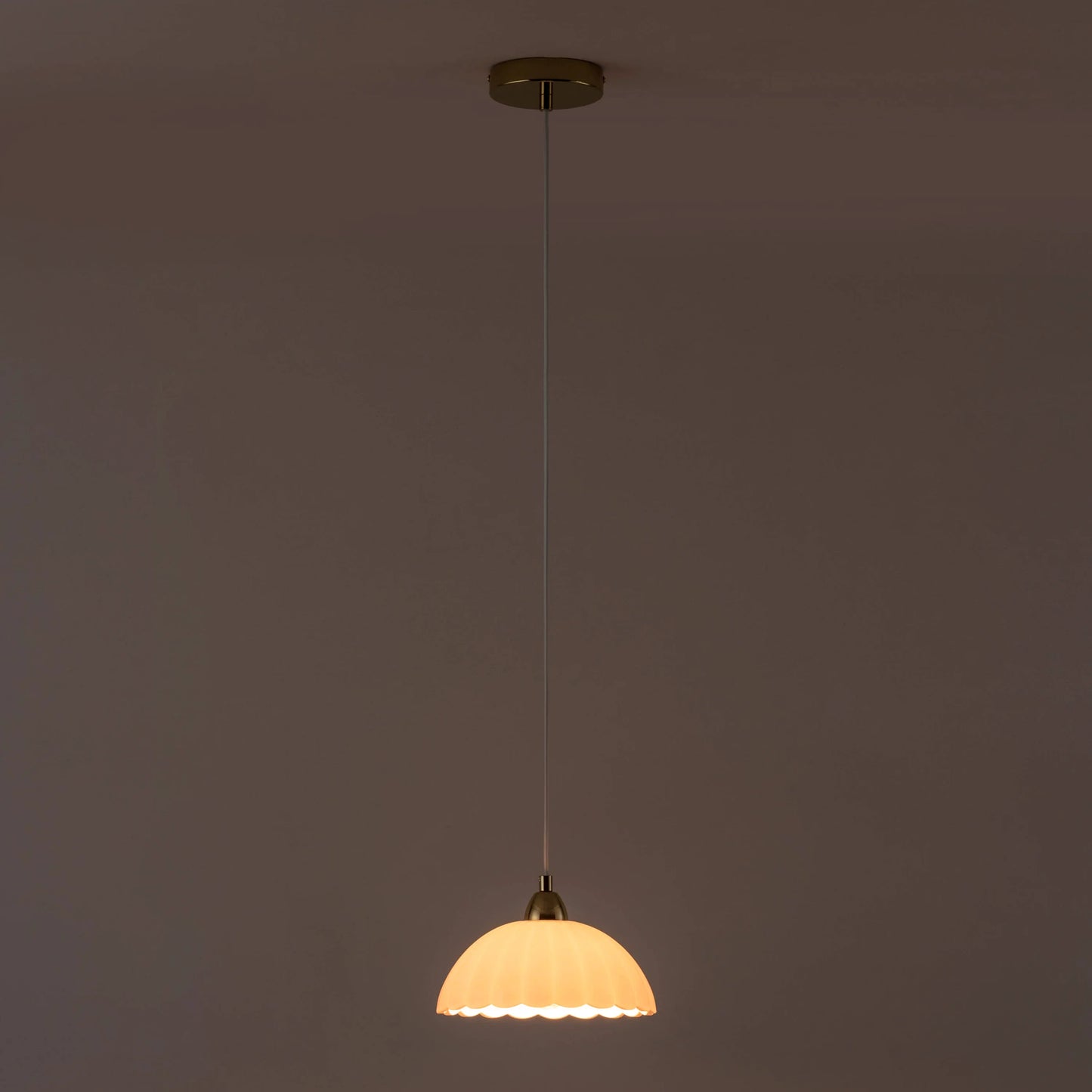 White flower pendant ceiling light - BlissVeranda