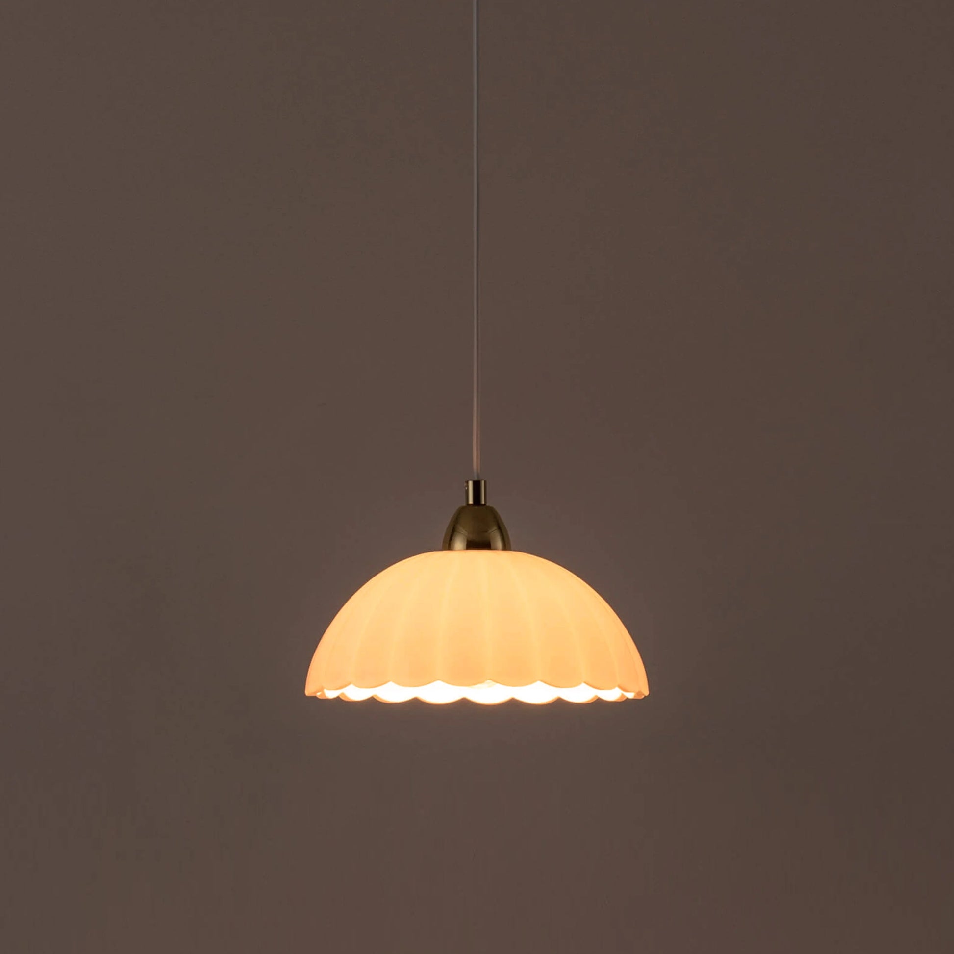 White flower pendant ceiling light - BlissVeranda