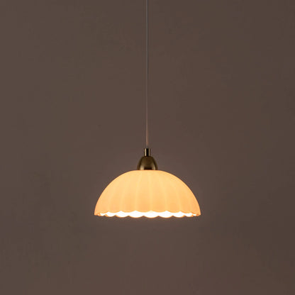 White flower pendant ceiling light - BlissVeranda