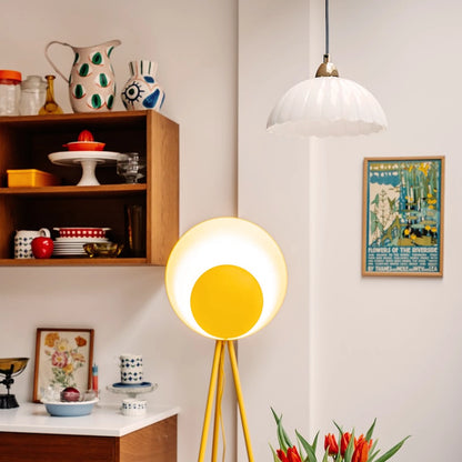 White flower pendant ceiling light - BlissVeranda