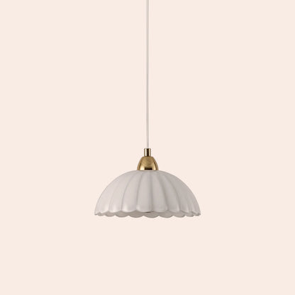 White flower pendant ceiling light - BlissVeranda