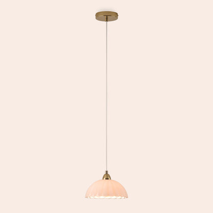 White flower pendant ceiling light - BlissVeranda