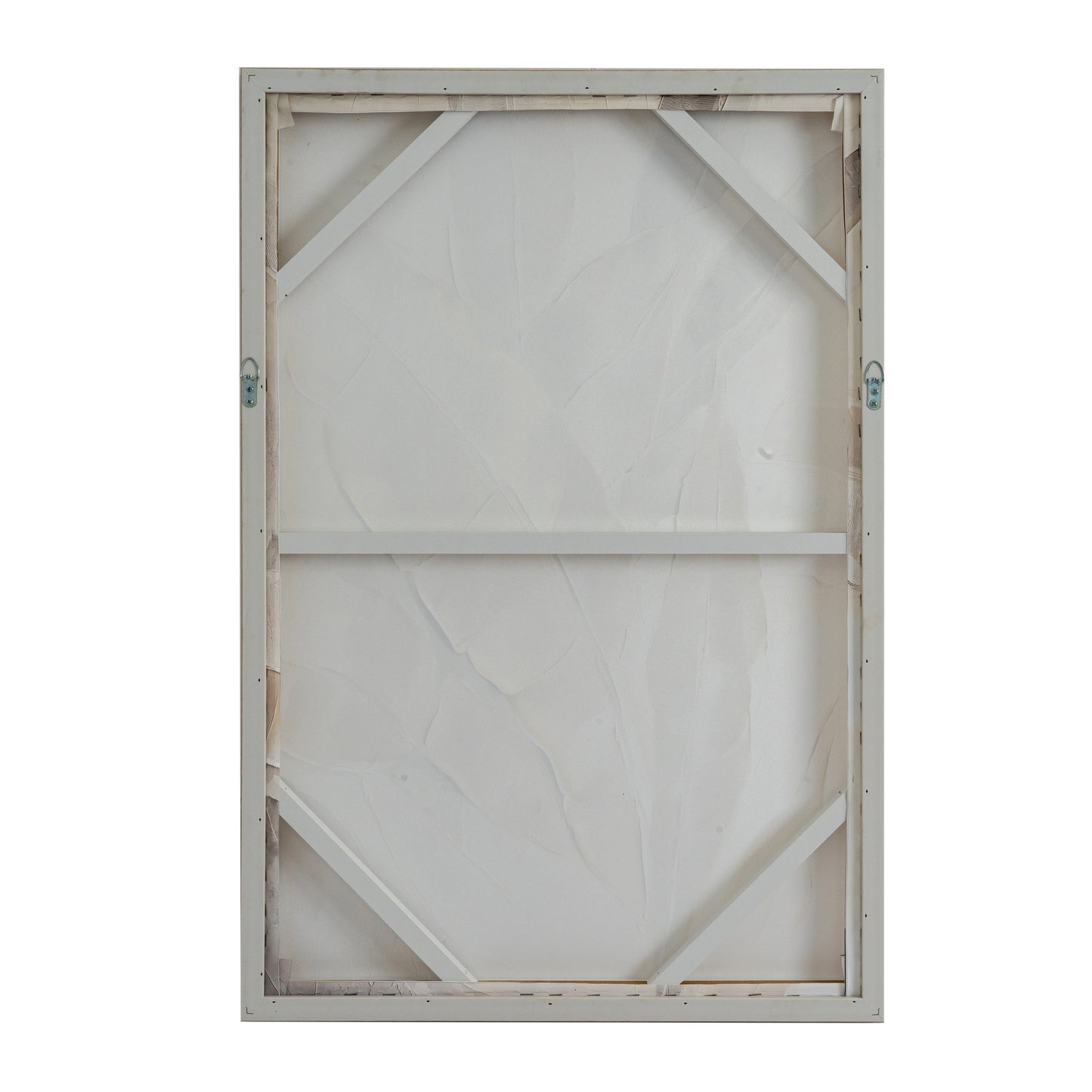White window frame with glass on a white background