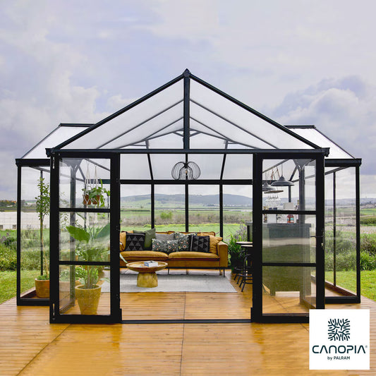 Palram Canopia Triomphe 12Ft 5" X 15Ft (3.8 X 4.5M) Garden Room Greenhouse