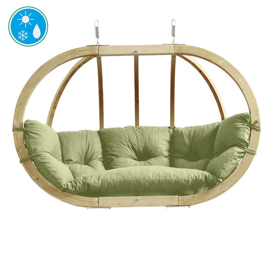 Globo Royal Oliva Double Seater Hanging Egg Chair