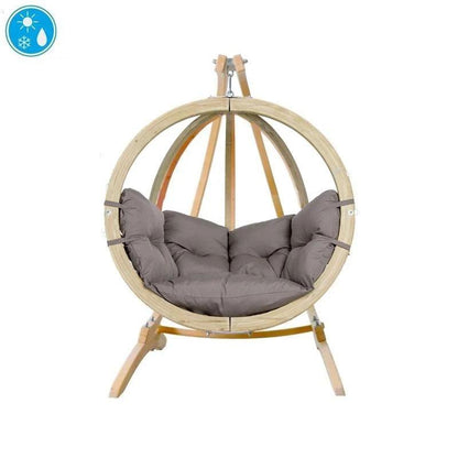 Globo Single Hanging Egg Chair Set