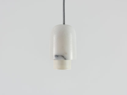 White marble ceiling pendant fitting - BlissVeranda