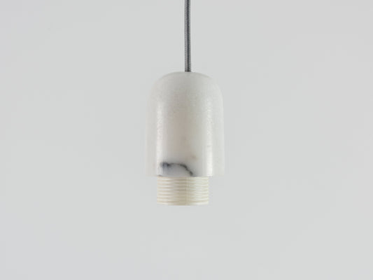 White marble ceiling pendant fitting - BlissVeranda