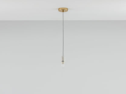 White marble ceiling pendant fitting - BlissVeranda
