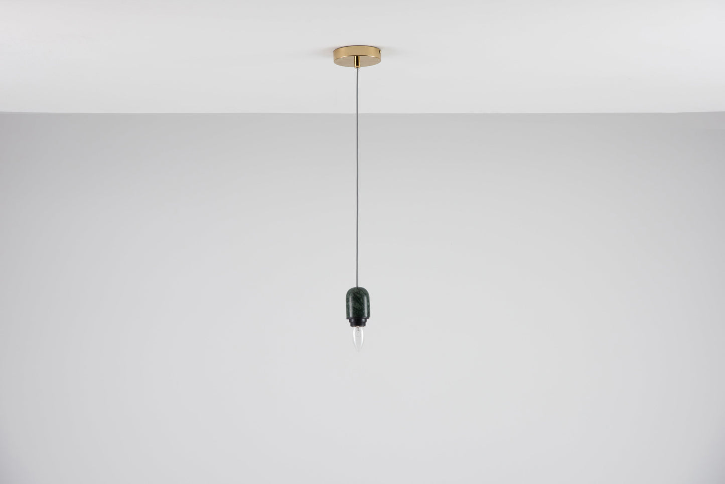 Green marble ceiling pendant fitting - BlissVeranda