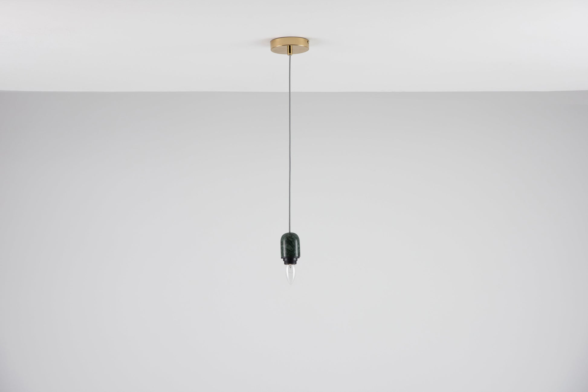 Green marble ceiling pendant fitting - BlissVeranda