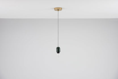 Green marble ceiling pendant fitting - BlissVeranda