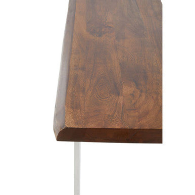 Wooden shelf with a white background