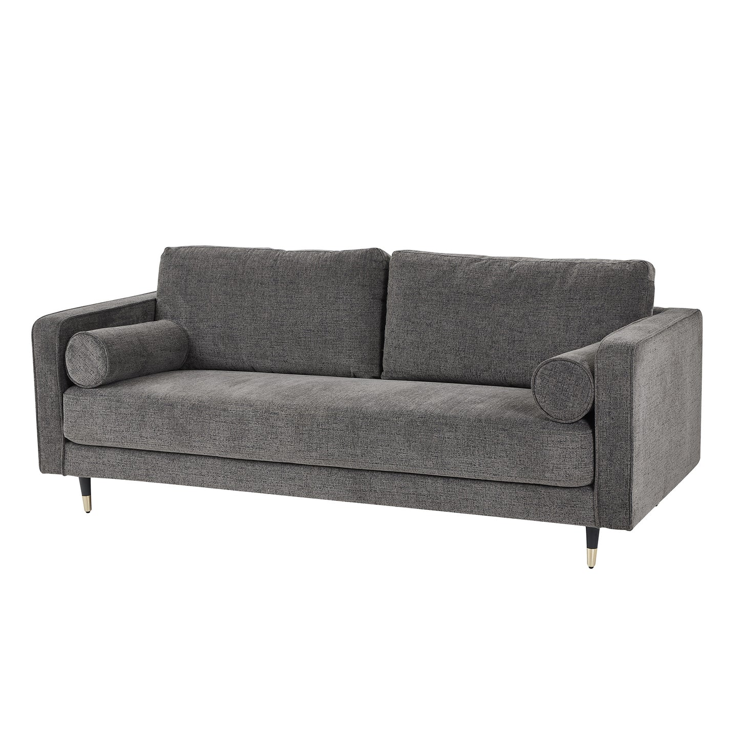 Gray sofa on a white background