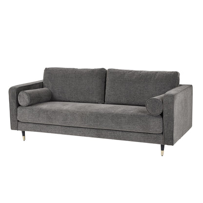Gray sofa on a white background