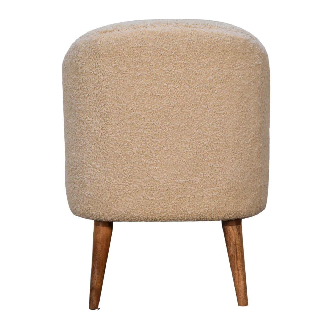 Handcrafted sustainable Cream Boucle Tub Chair